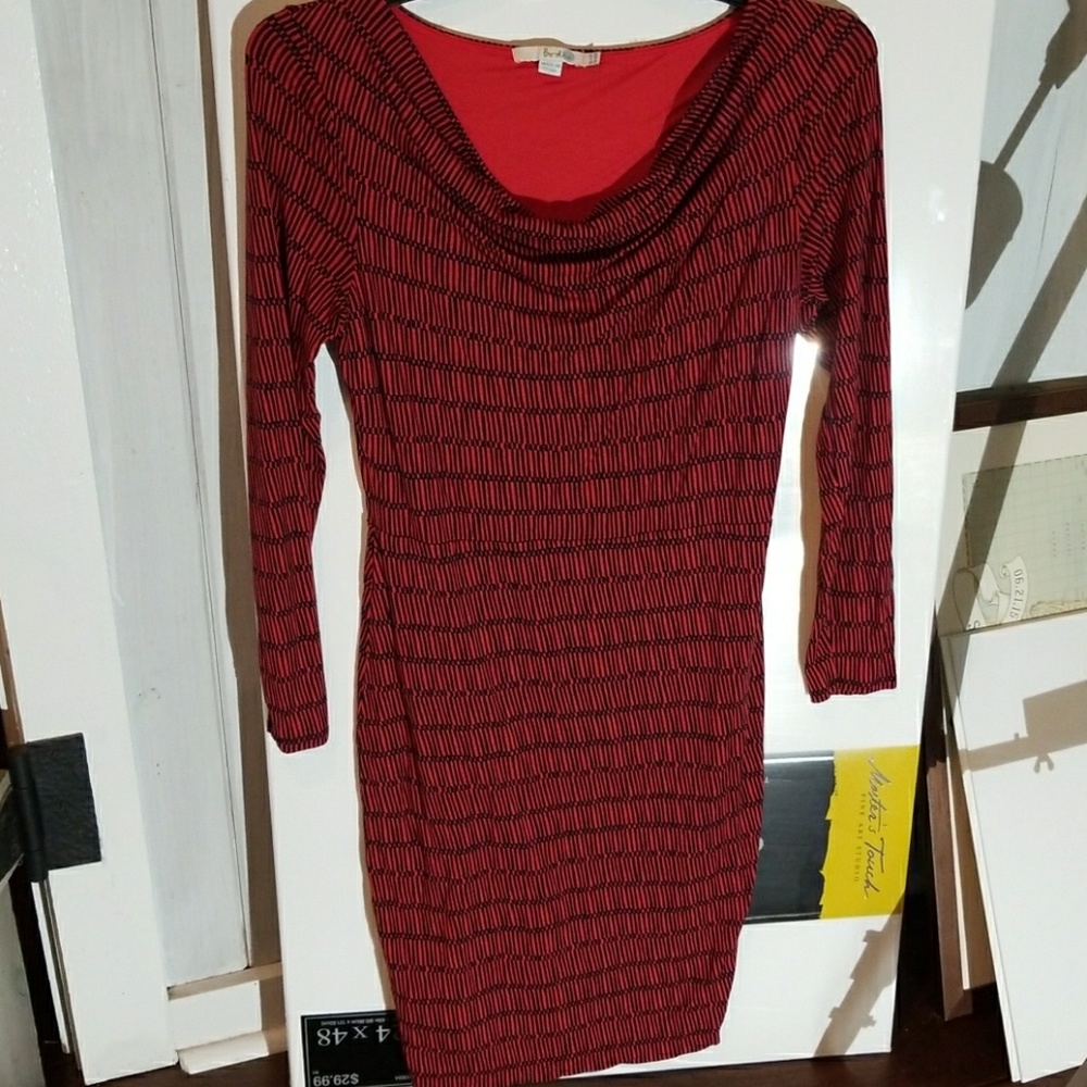 Boden knee length long sleeve cowl neck dress